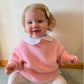 Girls Long Sleeve Pink Fluffy Sweater. Girl Clothes for Autumn Winter (1T-4T)