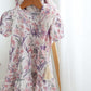 Girls Cotton Jersey Tiered Dress : Ava Floral Botanical Print (Design in Australia)